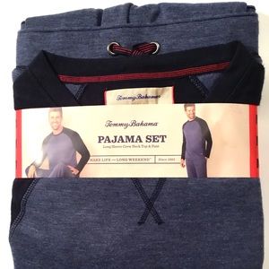 TOMMY BAHAMA MEN/'S 2-piece LOUNGE Set size M NWT blue GRAY black Pajama